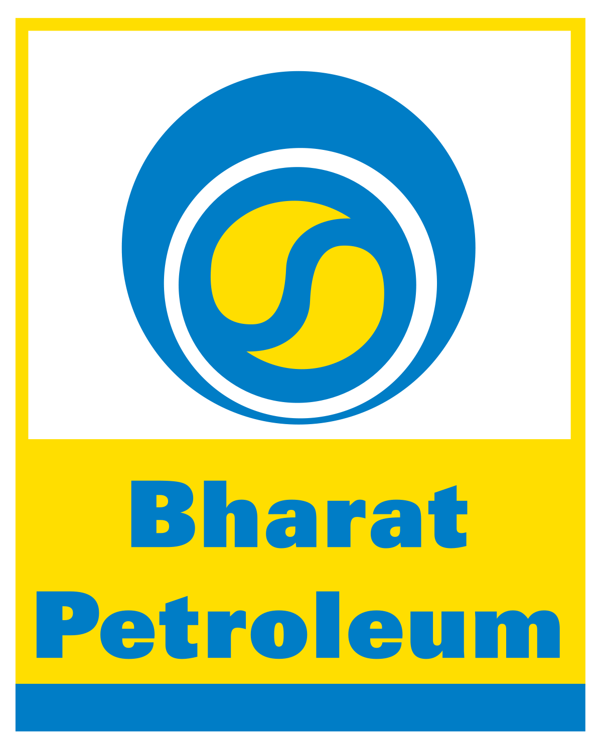 Bharat Petroleum fuel station logo for petrol diesel bill